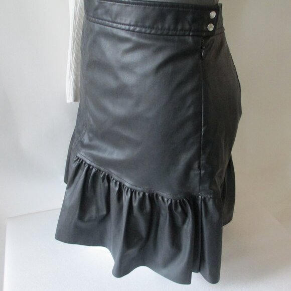 H&M FAUX LEATHER MINI SKIRT - Picture 8 of 13